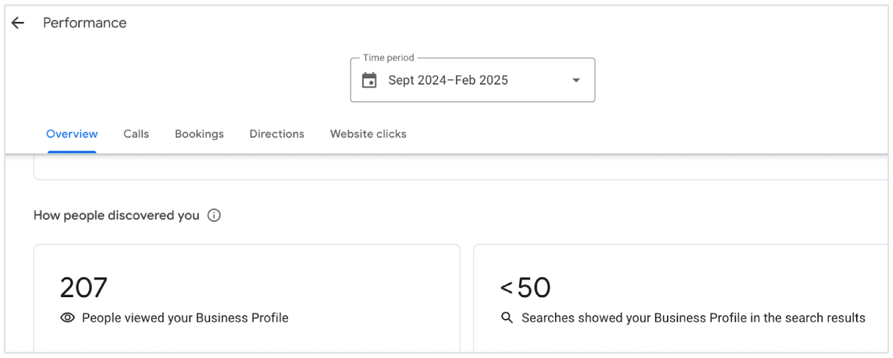 Google Business Profile Insights